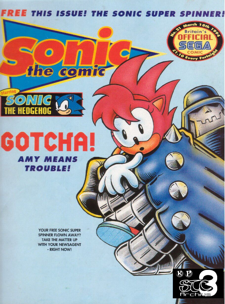 Sonic - The Comic Issue No. 021 Cover Page